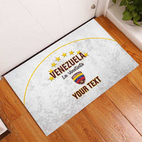 Custom Venezuela Football Rubber Doormat Come On La Vinotinto White