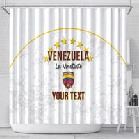 Custom Venezuela Football Shower Curtain Come On La Vinotinto White