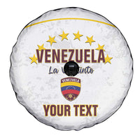 Custom Venezuela Football Spare Tire Cover Come On La Vinotinto White
