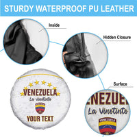 Custom Venezuela Football Spare Tire Cover Come On La Vinotinto White