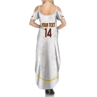 Custom Venezuela Football Summer Maxi Dress Come On La Vinotinto White