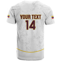 Custom Venezuela Football T Shirt Come On La Vinotinto White