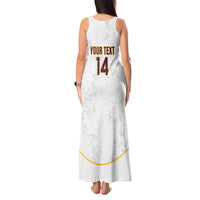 Custom Venezuela Football Tank Maxi Dress Come On La Vinotinto White