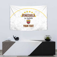 Custom Venezuela Football Tapestry Come On La Vinotinto White