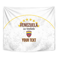 Custom Venezuela Football Tapestry Come On La Vinotinto White