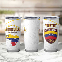 Custom Venezuela Football Tumbler Cup Come On La Vinotinto White