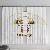 Custom Venezuela Football Window Curtain Come On La Vinotinto White