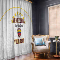 Custom Venezuela Football Window Curtain Come On La Vinotinto White