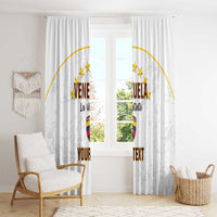 Custom Venezuela Football Window Curtain Come On La Vinotinto White