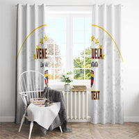 Custom Venezuela Football Window Curtain Come On La Vinotinto White
