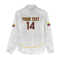 Custom Venezuela Football Women Casual Shirt Come On La Vinotinto White