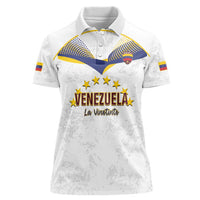 Custom Venezuela Football Women Polo Shirt Come On La Vinotinto White