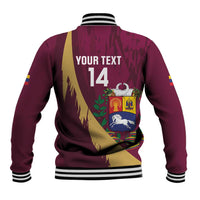 Custom Venezuela Football Baseball Jacket Mano Tengo Fe La Vinotinto