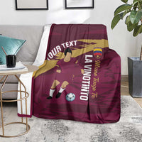 Custom Venezuela Football Blanket Mano Tengo Fe La Vinotinto