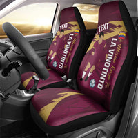 Custom Venezuela Football Car Seat Cover Mano Tengo Fe La Vinotinto