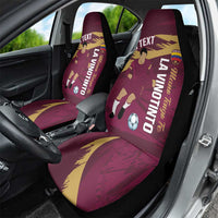 Custom Venezuela Football Car Seat Cover Mano Tengo Fe La Vinotinto