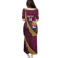 Custom Venezuela Football Family Matching Puletasi and Hawaiian Shirt Mano Tengo Fe La Vinotinto