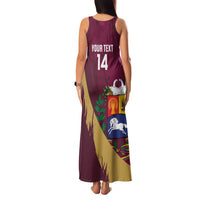 Custom Venezuela Football Family Matching Tank Maxi Dress and Hawaiian Shirt Mano Tengo Fe La Vinotinto