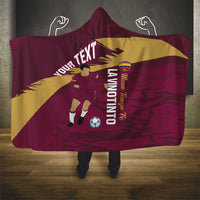 Custom Venezuela Football Hooded Blanket Mano Tengo Fe La Vinotinto