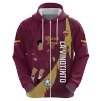 Custom Venezuela Football Hoodie Mano Tengo Fe La Vinotinto