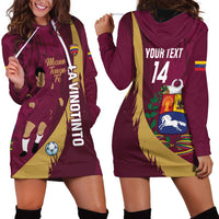 Custom Venezuela Football Hoodie Dress Mano Tengo Fe La Vinotinto