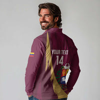 Custom Venezuela Football Long Sleeve Polo Shirt Mano Tengo Fe La Vinotinto