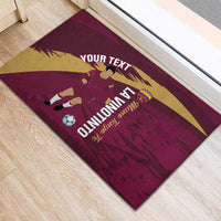 Custom Venezuela Football Rubber Doormat Mano Tengo Fe La Vinotinto