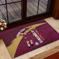 Custom Venezuela Football Rubber Doormat Mano Tengo Fe La Vinotinto