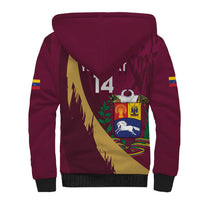 Custom Venezuela Football Sherpa Hoodie Mano Tengo Fe La Vinotinto