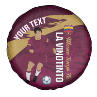 Custom Venezuela Football Spare Tire Cover Mano Tengo Fe La Vinotinto