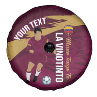 Custom Venezuela Football Spare Tire Cover Mano Tengo Fe La Vinotinto