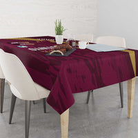 Custom Venezuela Football Tablecloth Mano Tengo Fe La Vinotinto