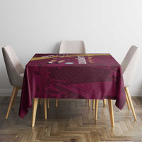Custom Venezuela Football Tablecloth Mano Tengo Fe La Vinotinto