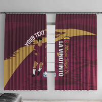 Custom Venezuela Football Window Curtain Mano Tengo Fe La Vinotinto