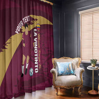 Custom Venezuela Football Window Curtain Mano Tengo Fe La Vinotinto