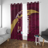 Custom Venezuela Football Window Curtain Mano Tengo Fe La Vinotinto