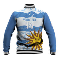 Custom Uruguay Football Baseball Jacket Vamo La Celeste