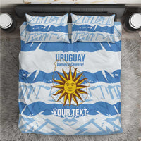 Custom Uruguay Football Bedding Set Vamo La Celeste