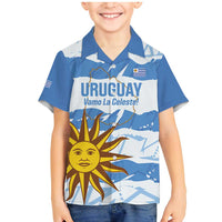 Custom Uruguay Football Family Matching Mermaid Dress and Hawaiian Shirt Vamo La Celeste