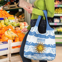 Custom Uruguay Football Grocery Bag Vamo La Celeste