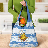 Custom Uruguay Football Grocery Bag Vamo La Celeste