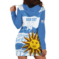Custom Uruguay Football Hoodie Dress Vamo La Celeste