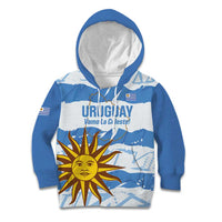 Custom Uruguay Football Kid Hoodie Vamo La Celeste