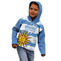 Custom Uruguay Football Kid Hoodie Vamo La Celeste