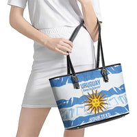 Custom Uruguay Football Leather Tote Bag Vamo La Celeste