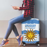 Custom Uruguay Football Luggage Cover Vamo La Celeste
