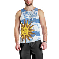 Custom Uruguay Football Men Tank Top Vamo La Celeste