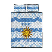 Custom Uruguay Football Quilt Bed Set Vamo La Celeste