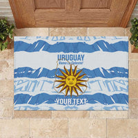 Custom Uruguay Football Rubber Doormat Vamo La Celeste