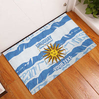 Custom Uruguay Football Rubber Doormat Vamo La Celeste
